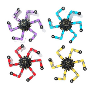 Hot Sale Fidget Spinner Transformable Chain Robot Toy Mechanical Fingertip Spinner Toys For Adults And Kids Fidget Spinner