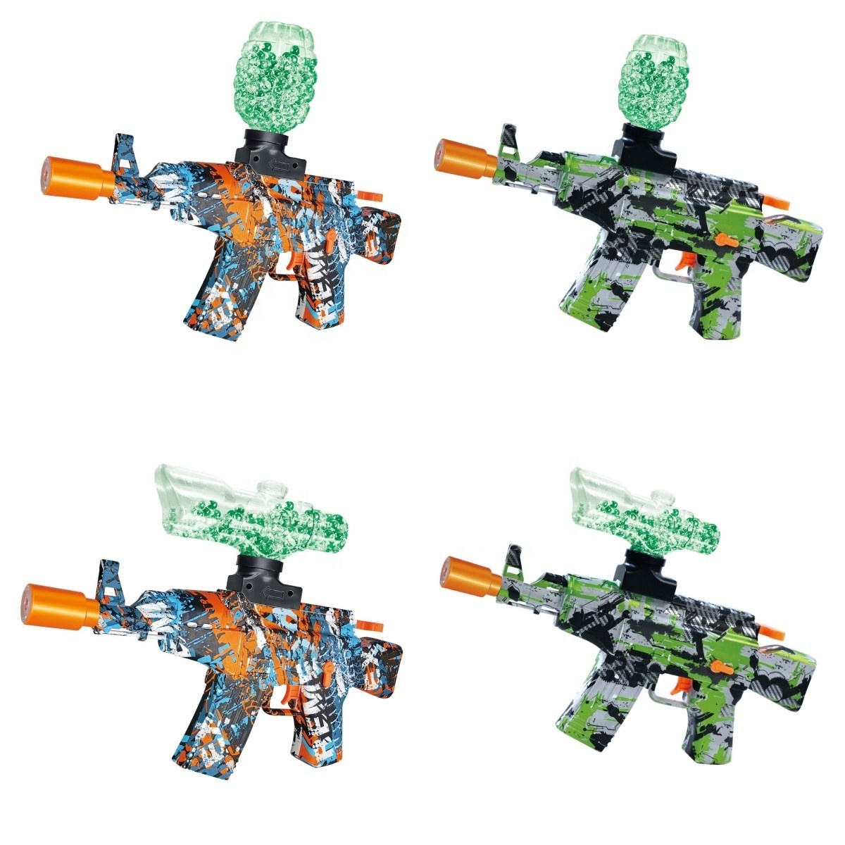 2023 Gel Ball Blaster Gun With Light Plastic AK47 P90 M416 QBZ95 Gun Toys Pistolas De Bolas De Gel for Kids