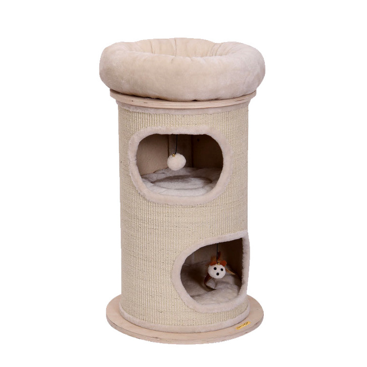 Cylinder cat tree sisal post cat scratcher board