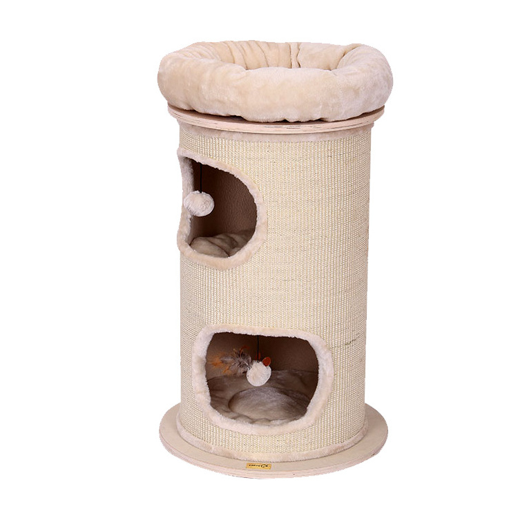 Cylinder cat tree sisal post cat scratcher board