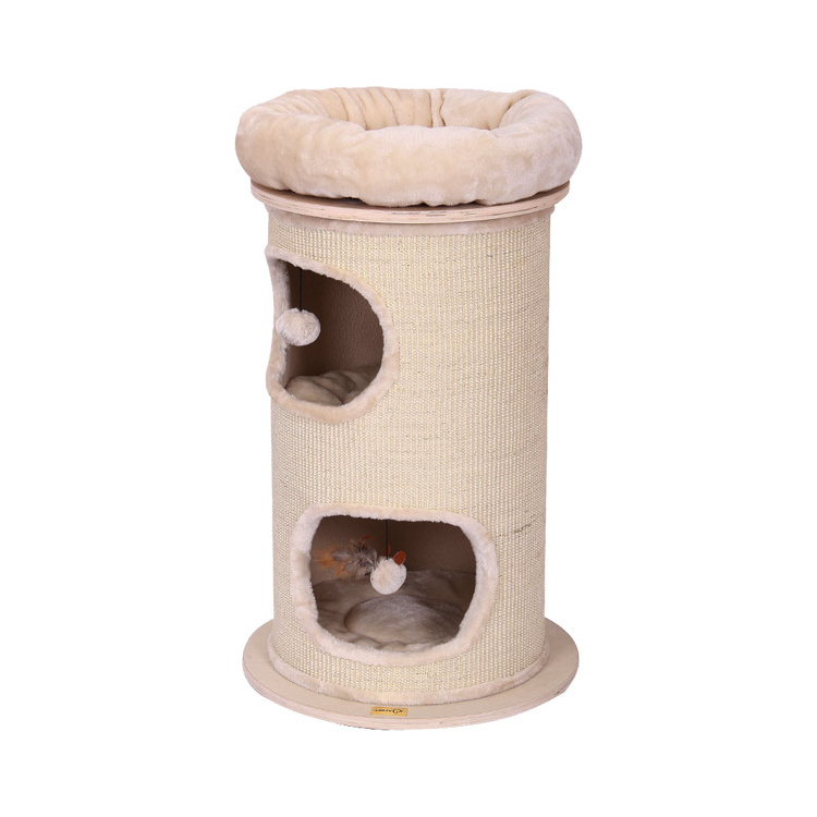 Cylinder cat tree sisal post cat scratcher board