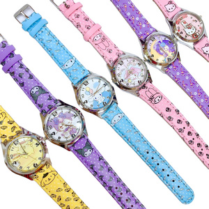 Creative Gifts Box-Packed Kids' Watches Cartoon Sanrio Melody Kuromi Cinnamoroll Kawaii Watches School Students Gifts