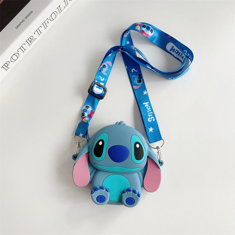 Messenger Bag Mini Stitch Silicone Coin Purse Shoulder Bag Cartoon Handbag Pop Coin Purse Stitch Fashion Silicone Cosmetic Bag