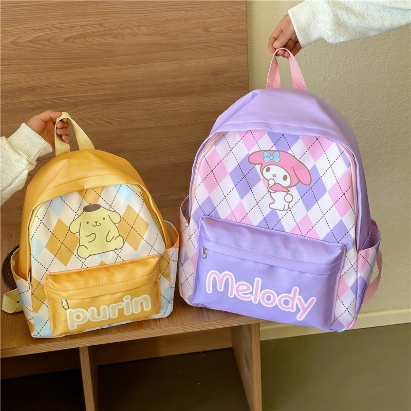 Kawaii Student Bags Kids Bookbags Large Capacity Schoolbags Cute Gift School Bags cat Melody Girl Children Backpack