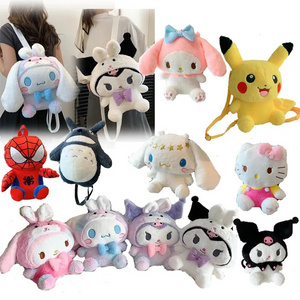 Wholesale Pikachuu Handbags Backpack Sanrio My Melody Kuromi  Mario Shoulder Bags Hand Bag