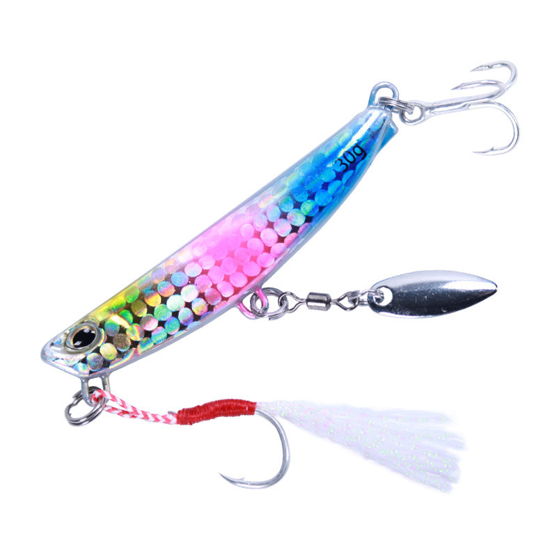 Bladefish Long Casting Glitter Plastic Hard Bait 30g Artificial Hard Bait Wobbler Hard Minnow Fishing Lure Fishing Gear