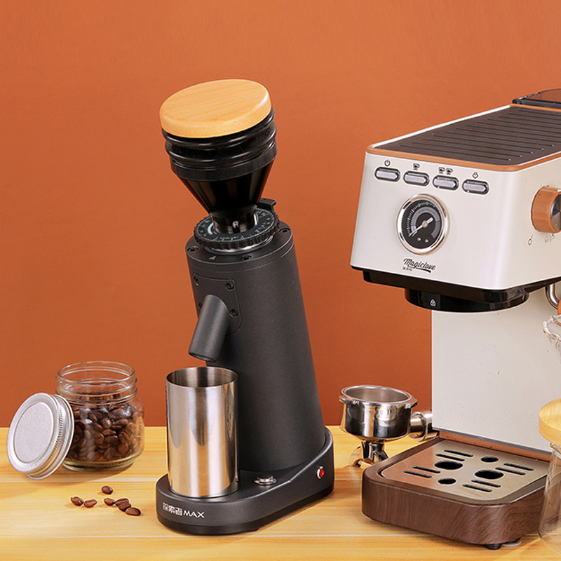 italian professional commercial stainless steel 110v single dosing conical burr electric espresso coffee df64 grinder