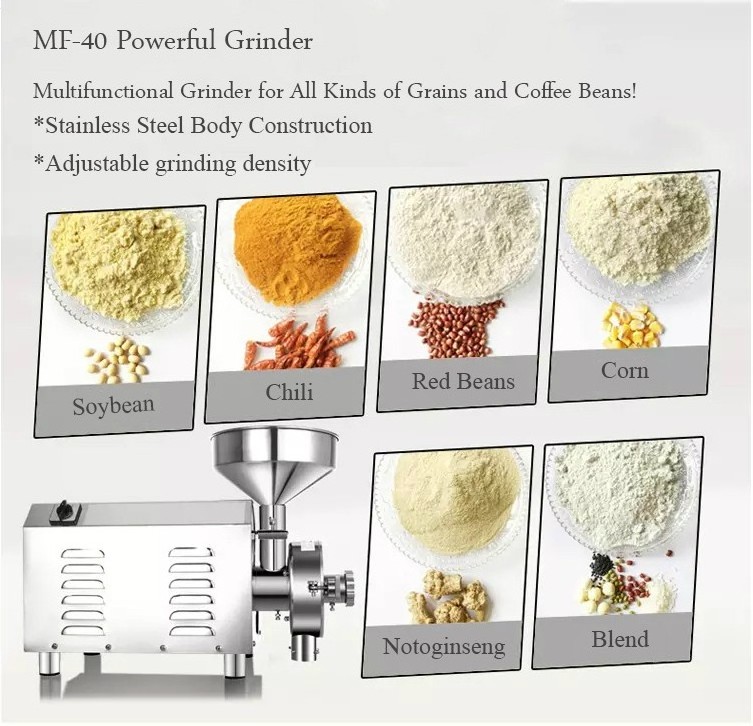 Good Turmeric Cacao Bean Ginger Grinder Spice Crusher Industrial Heavy Duty Ultra Fine Masala Powder Olive Chili Spicy Grinder