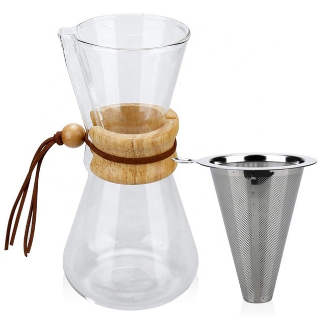 Barista Ceramic Pottery Coffee Tools Alta Calidad Glass 2 Cups 3 Cups 50oz Coffee Set with Groothandel Price