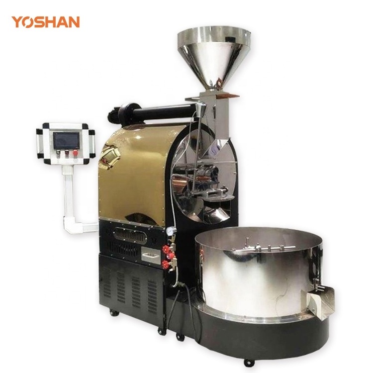 Commerical Use 1kg 2kg 15 kg Green Bean Roaster Price Plc Gas 20kg 200kg Batch Capacity Coffee Roasting Machine For Sale