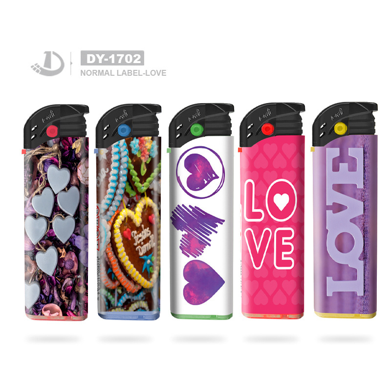 Wholesale colorful cartoon character printed direct selling plastic electronic lighter