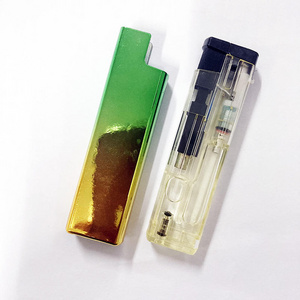 2024 Transparent color windproof gas lighter electronic cigarette