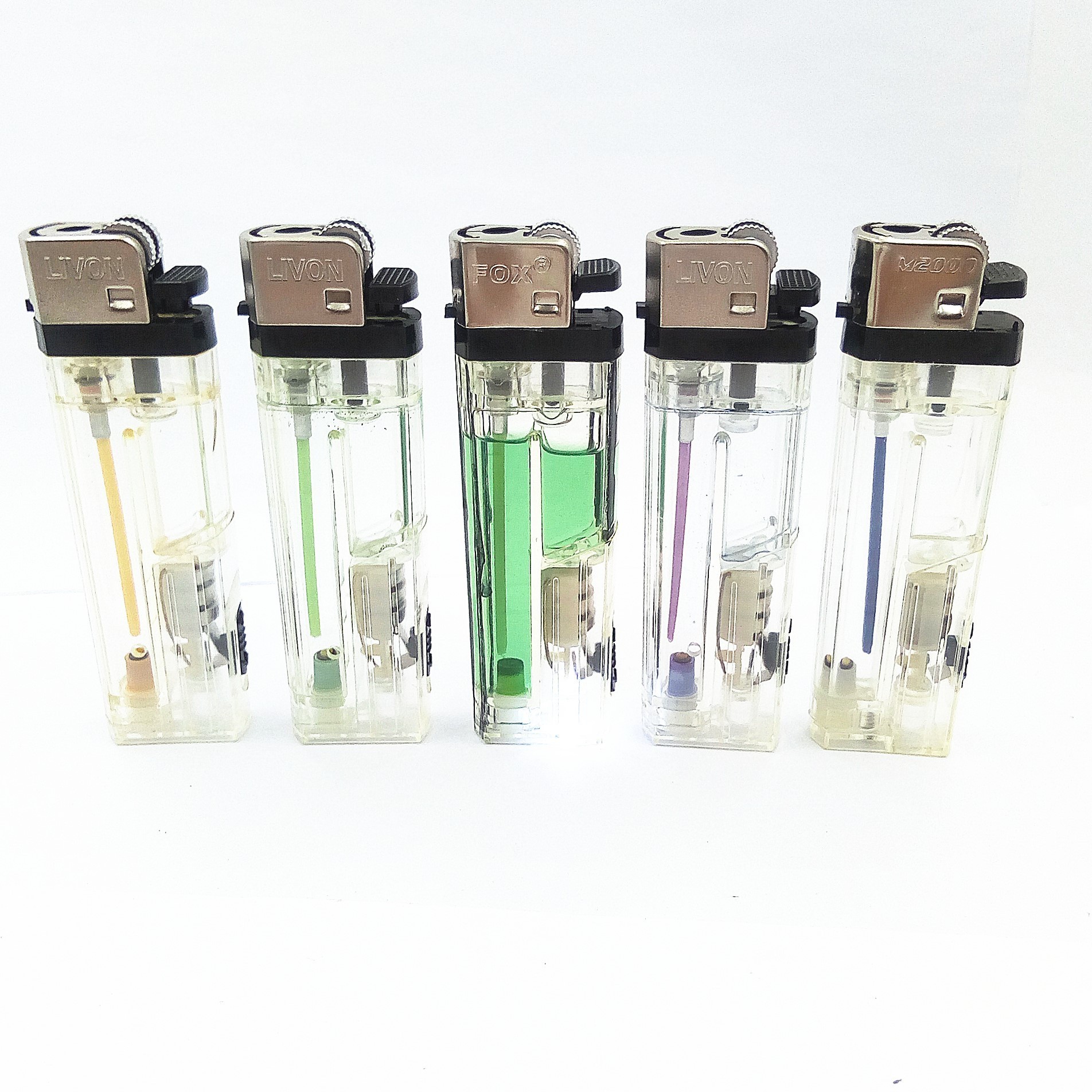 2020 electronic disposable slim transparent cigarette flint lighters