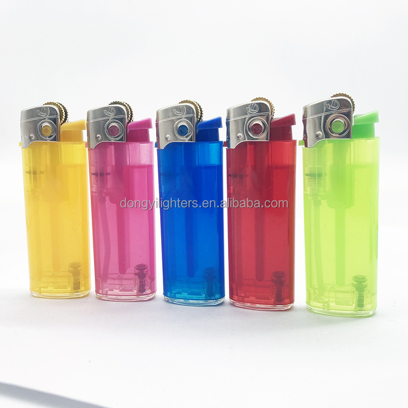 Transparent OEM Culinary Disposable Cigarette flint torch lighter DY-077 Mini