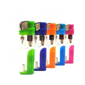 Factory Wholesale Refill Valve Butane Gas Cigarette Lighter With LED Light