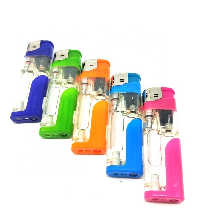 Factory Wholesale Refill Valve Butane Gas Cigarette Lighter With LED Light