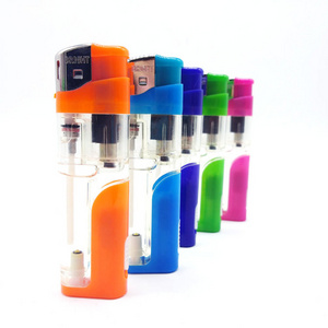 New rechargeable electronic plastic single flame jet lighter smoking gas lighter