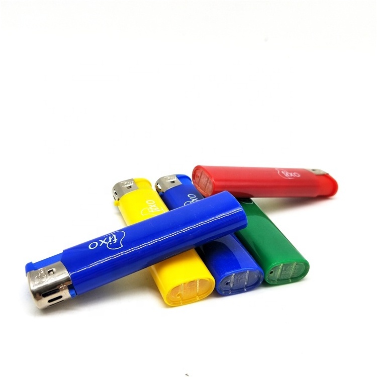 Free OEM logo Printing Electric  Rechargeable Butane Gas lighter For Candle and Cigarettes