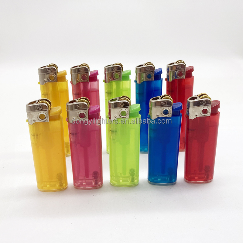 Transparent OEM Culinary Disposable Cigarette flint torch lighter DY-077 Mini