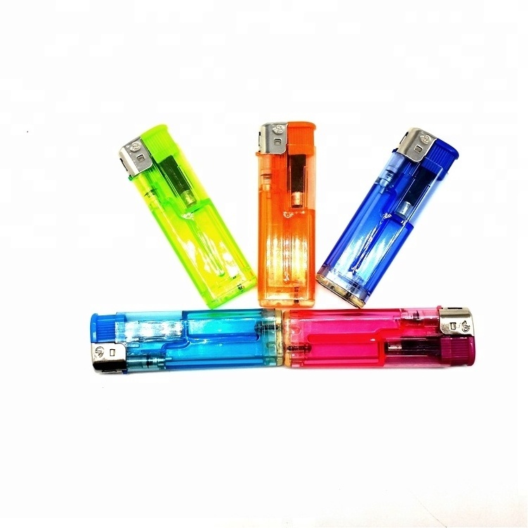 Chinese Plastic Refillable Butane Piezo Lighter Candle 2023