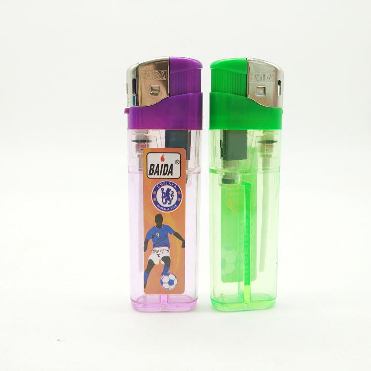 Dongyi Premium Electronic Slim Cigarette Lighters Transparent color