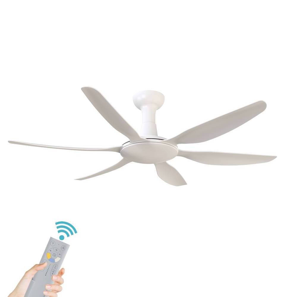 56Inch Dc Ceiling Fan ABS Blades 3 CCT 6 Speeds Remote Control Ceiling Fan Without Light