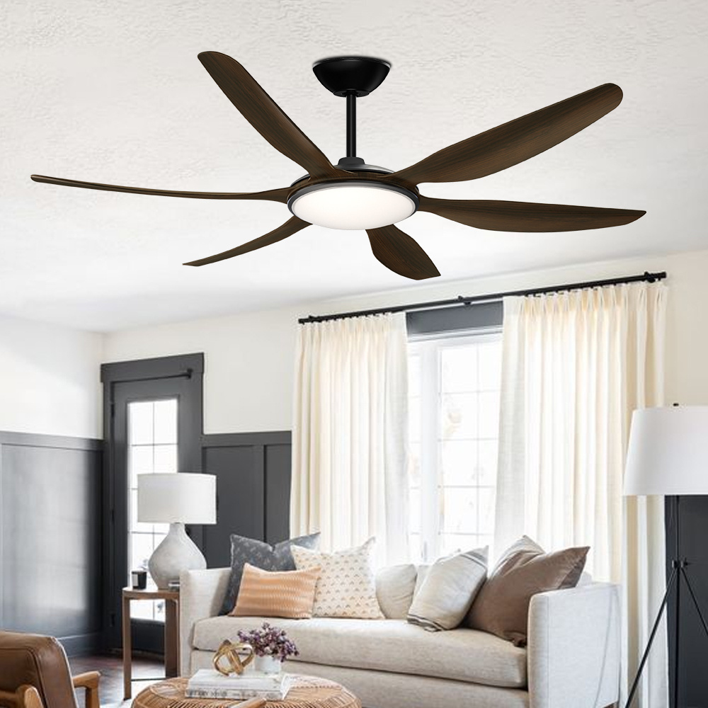 56Inch Dc Ceiling Fan ABS Blades 3 CCT 6 Speeds Remote Control Ceiling Fan Without Light