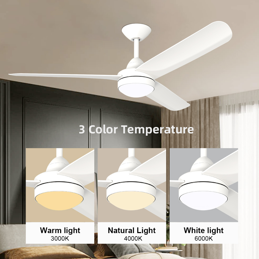 Wholesale Natural Style Fans Factory Direct Sales Smart Led Lights 2 Wires Dc Ac Ceiling Fan With Light