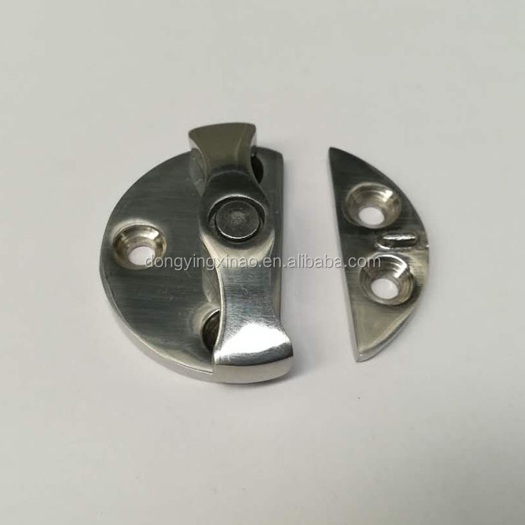 Stainless Steel Door Hinge Boat Door Cabinet Hatch Round Turn Button Twist Catch Latch