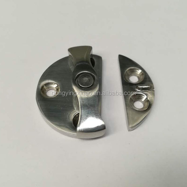 Stainless Steel Door Hinge Boat Door Cabinet Hatch Round Turn Button Twist Catch Latch