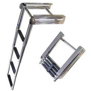 3 steps stainless steel folding boat ladder