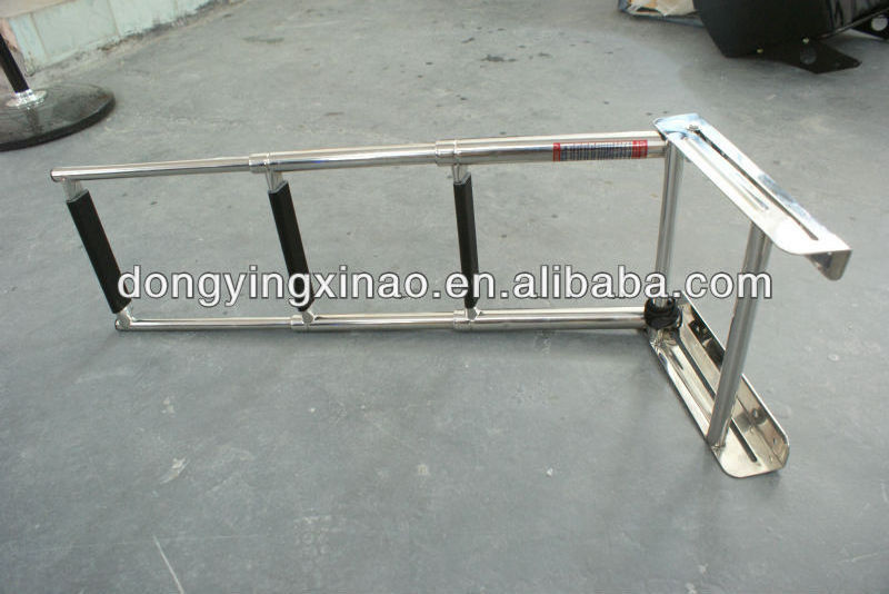 3 steps stainless steel folding boat ladder