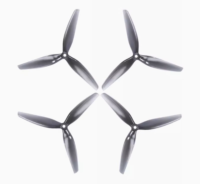 HQProp 7X4X3 7040 7inch 3 blade/tri-blade Propeller Light Grey (2CW+2CCW)