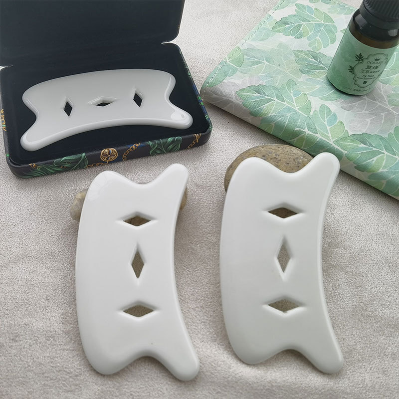 DongYi Skin Care Facial Lifting Massage Board Micro Crystal Ceramic Guasha Tool Body Gua Sha