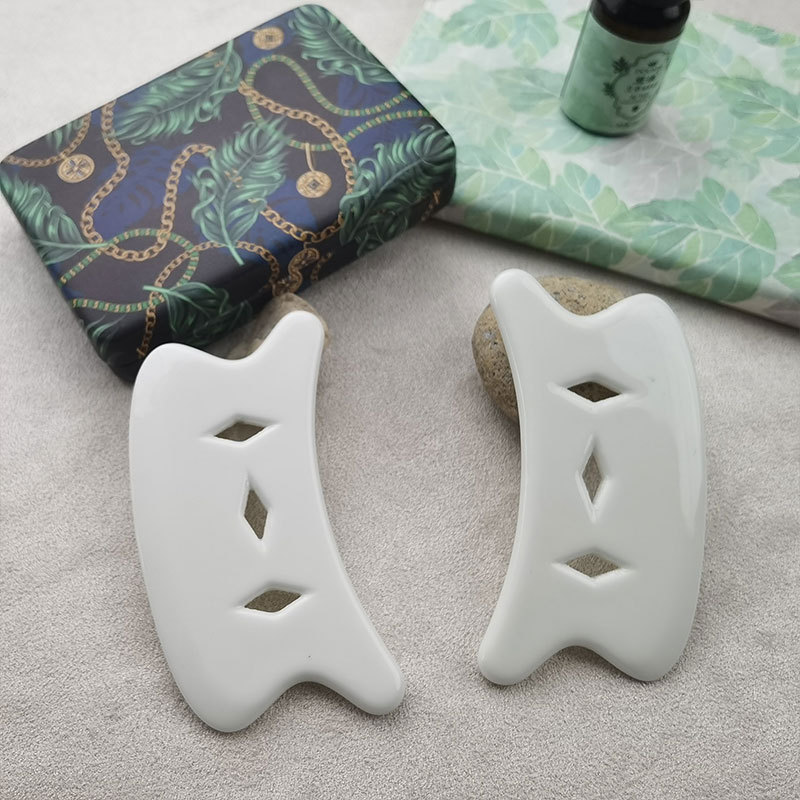 DongYi Skin Care Facial Lifting Massage Board Micro Crystal Ceramic Guasha Tool Body Gua Sha