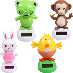 Cute design Plastic Solar Powered Dancing Toys for Car Dashboard Office Desk Table Balcony Decor Kids Gifts