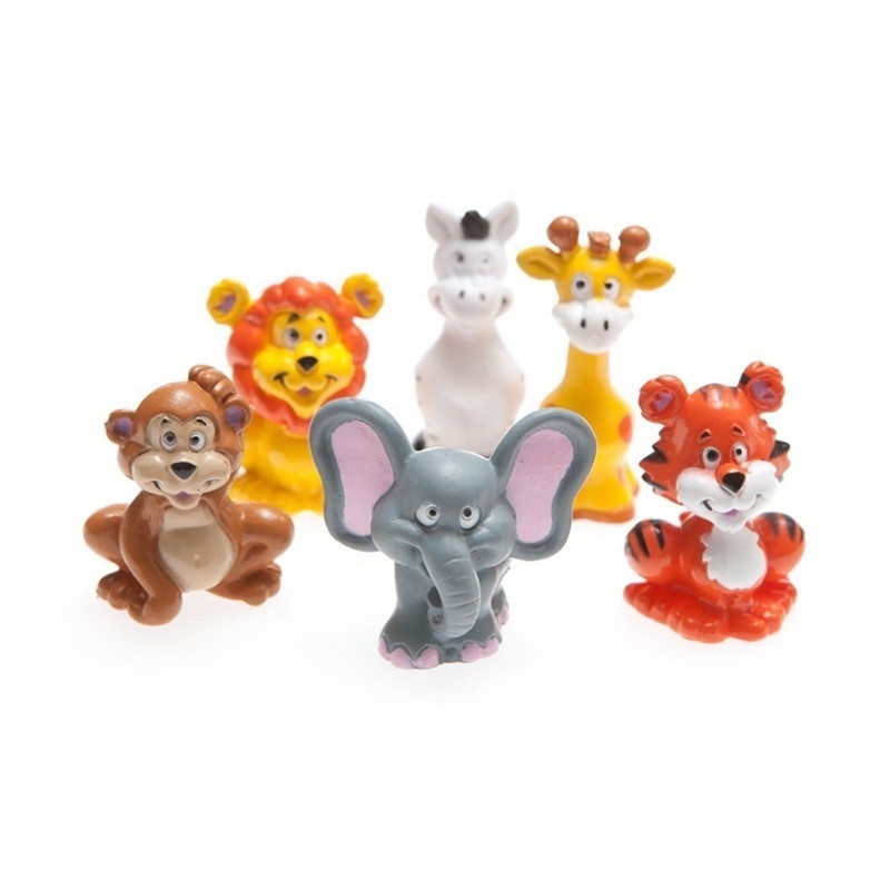 Mini animal figure bull toys for kids plastic toy bulls