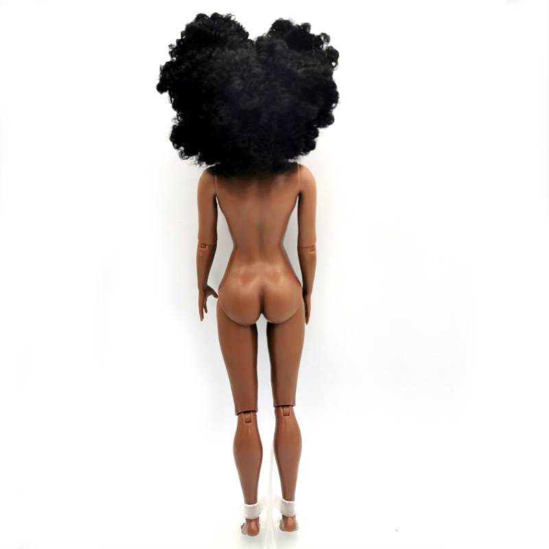 11.5 inch Movable Jointed Model Toy Articulated Body Girls Toys Plastic Nude Girl Doll Naked Black Girl Dolls