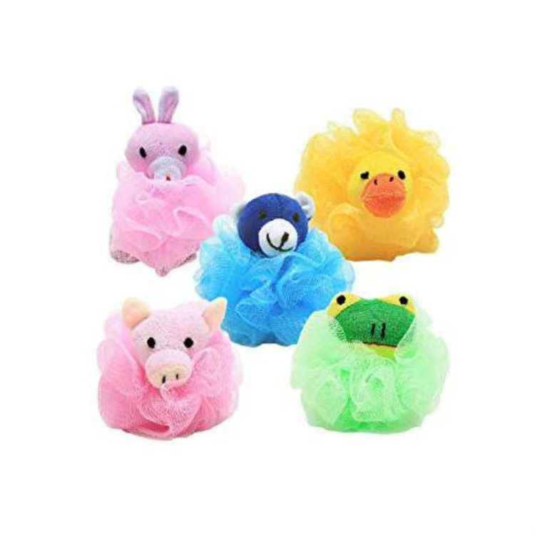 OEM factory	loofah bath sponge  with soap inside nylon bath sponge