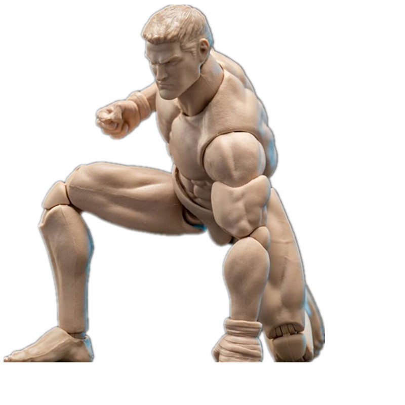 Custom Male Body 1/12 Scale Action Figures OEM Plastic Figure Toy PVC Muscular Strong Miniature Figure Body Doll Collectible