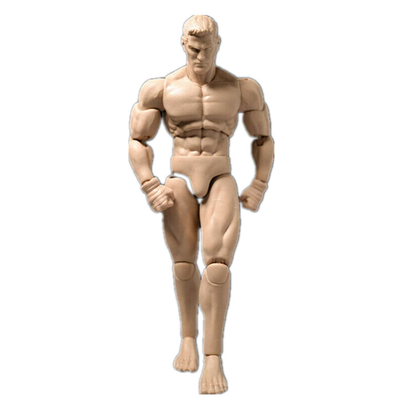 Custom Male Body 1/12 Scale Action Figures OEM Plastic Figure Toy PVC Muscular Strong Miniature Figure Body Doll Collectible