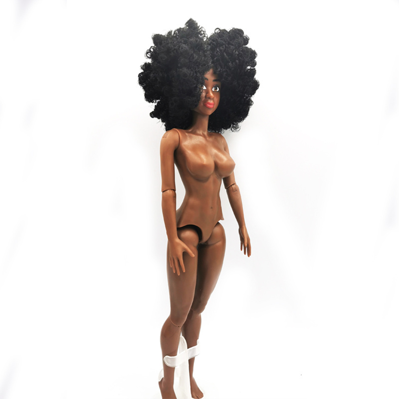 11.5 inch Movable Jointed Model Toy Articulated Body Girls Toys Plastic Nude Girl Doll Naked Black Girl Dolls