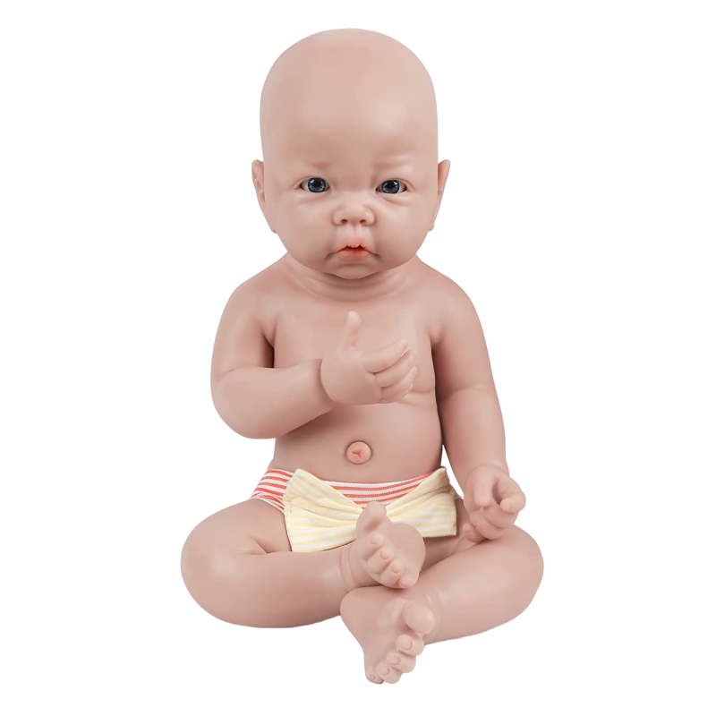 Soft Lifelike 60 cm Baby Dolls Silicone Newborn Realistic Full Body Vinyl Bebe Reborn Doll for Kids Toys