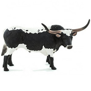 Mini animal figure bull toys for kids plastic toy bulls