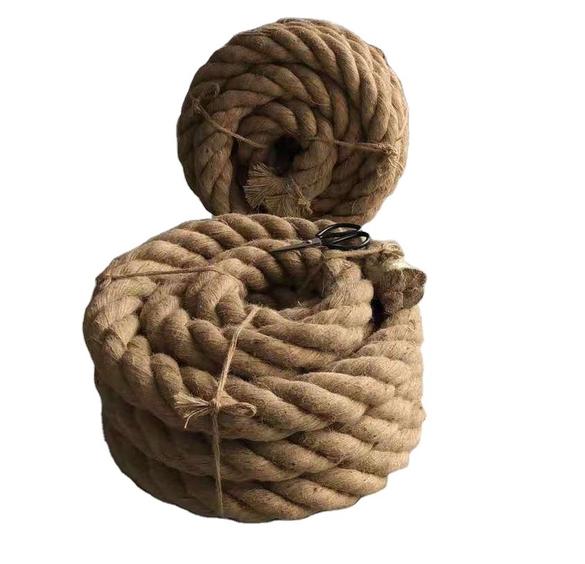 100% Natural Twisted Twine Hemp Rope for Cat Tree Tower,Strong Burlap Cord for DIY Crafts Gardening