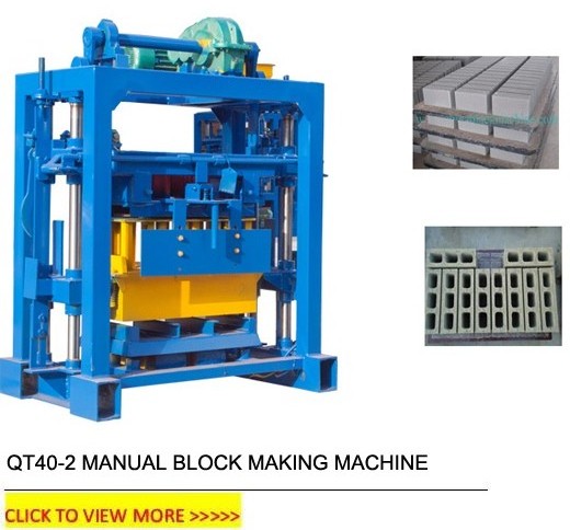 Manual Brick Making Machine Qt40-2 Hollow Concrete Block Machine Brick Factory