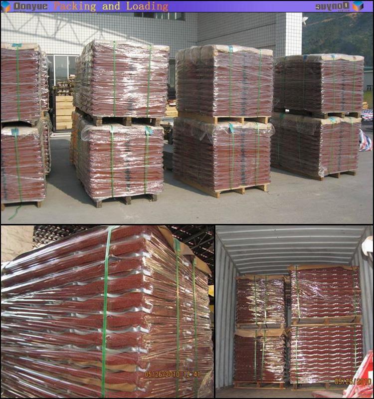 sand coated metal roofing sheets asfalt roof stone coated steel roof tiles