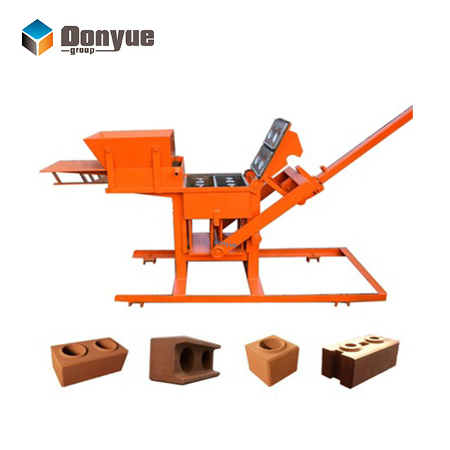 Rotary clay interlocking brick making machine QT2-40