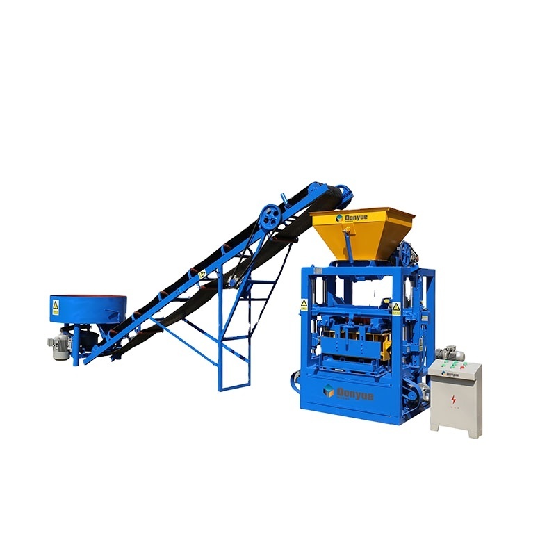 semi automatic model QT4-24  concrete paver block making machine