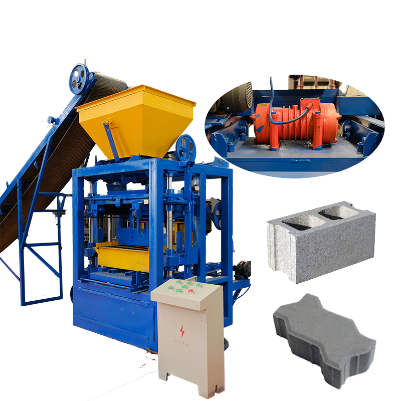 QT4-24 concrete block machine price interlocking Manual Brick Making Machinery